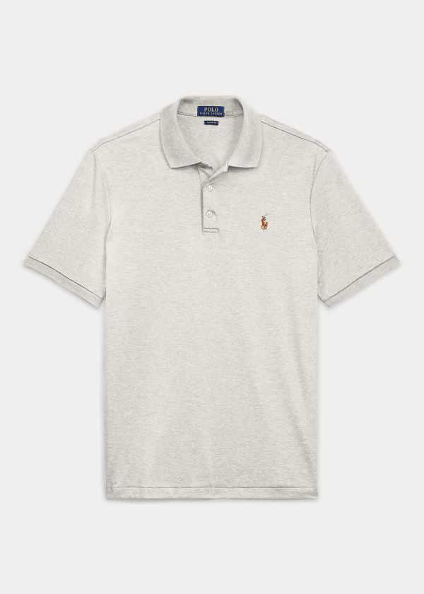 Polos Polo Ralph Lauren Hombre Beige - Classic Fit Soft Cotton - DQREV0125